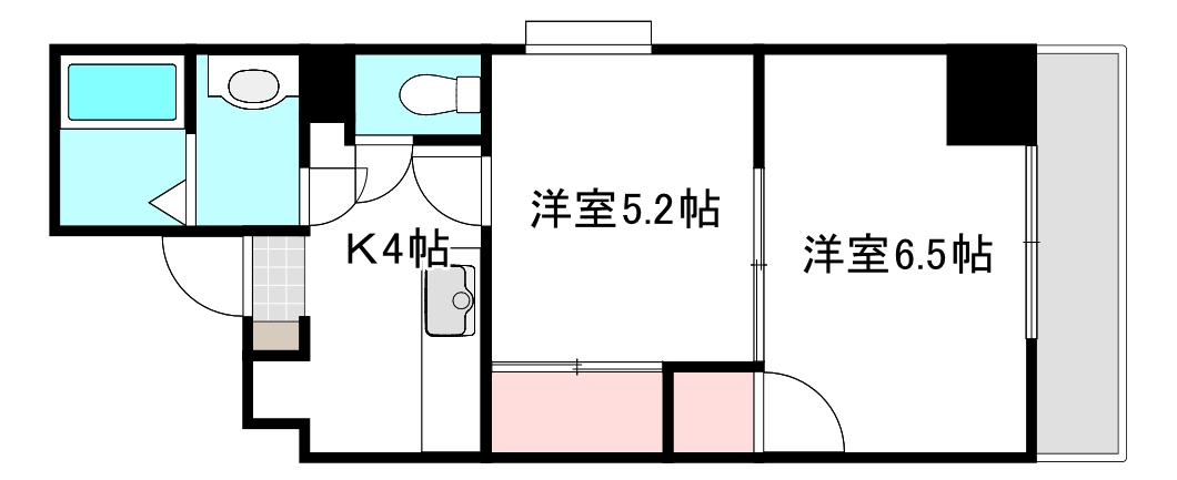 広島市中区榎町のマンションの間取り