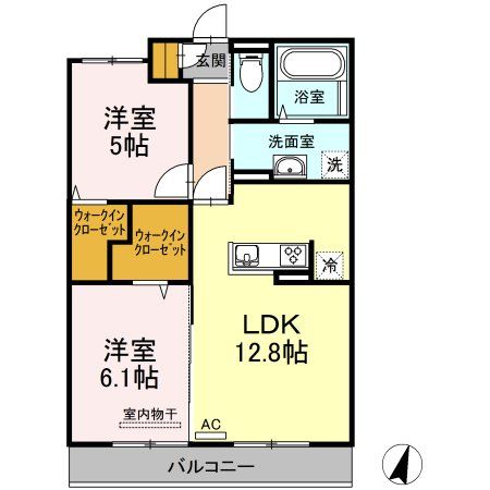 トレゾールブランの間取り