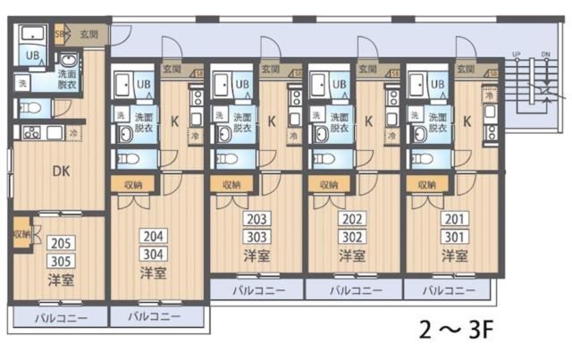 荒川区西日暮里のアパートの間取り