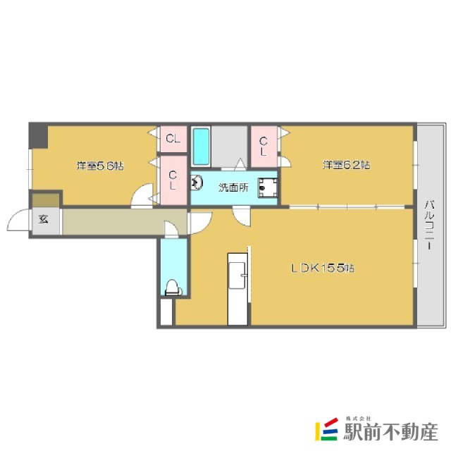 朝倉郡筑前町依井のマンションの間取り