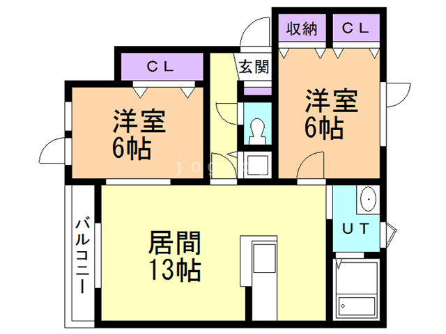 エコパークＮコートの間取り