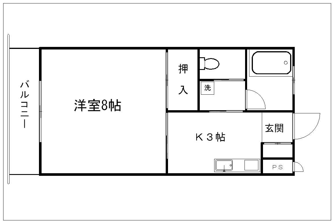 コーポハギハラの間取り