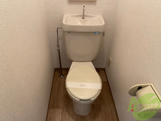 トイレ　トイレはこちらです。十分な広さがございますね
