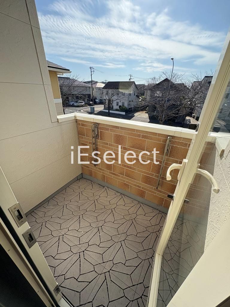 バルコニー　お洗濯物はこちらで