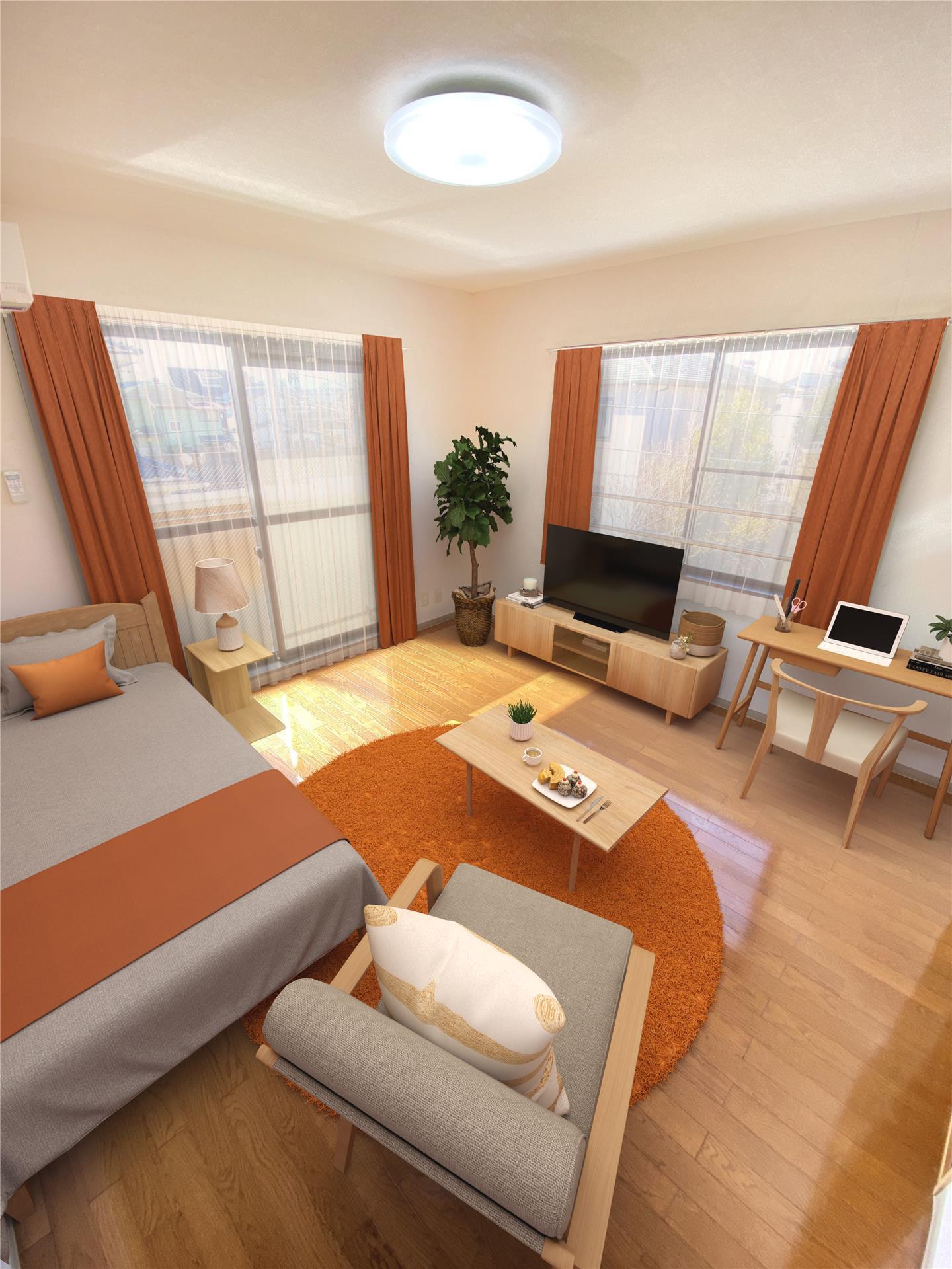 居室・リビング　※CG家具・家電。現状優先。