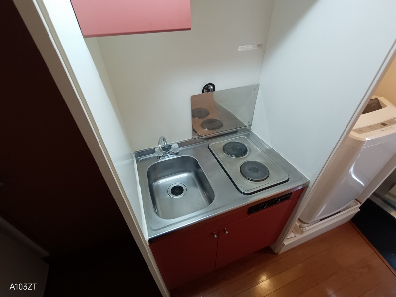 キッチン　コンロは２口コンロです。