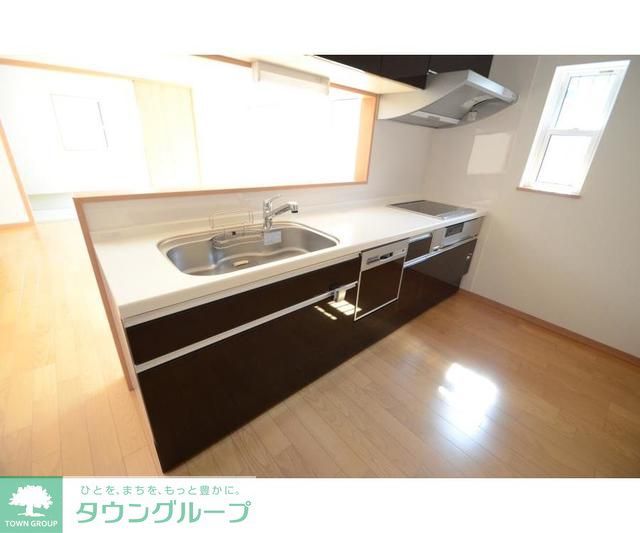 キッチン　家族の顔が見える対面キッチン