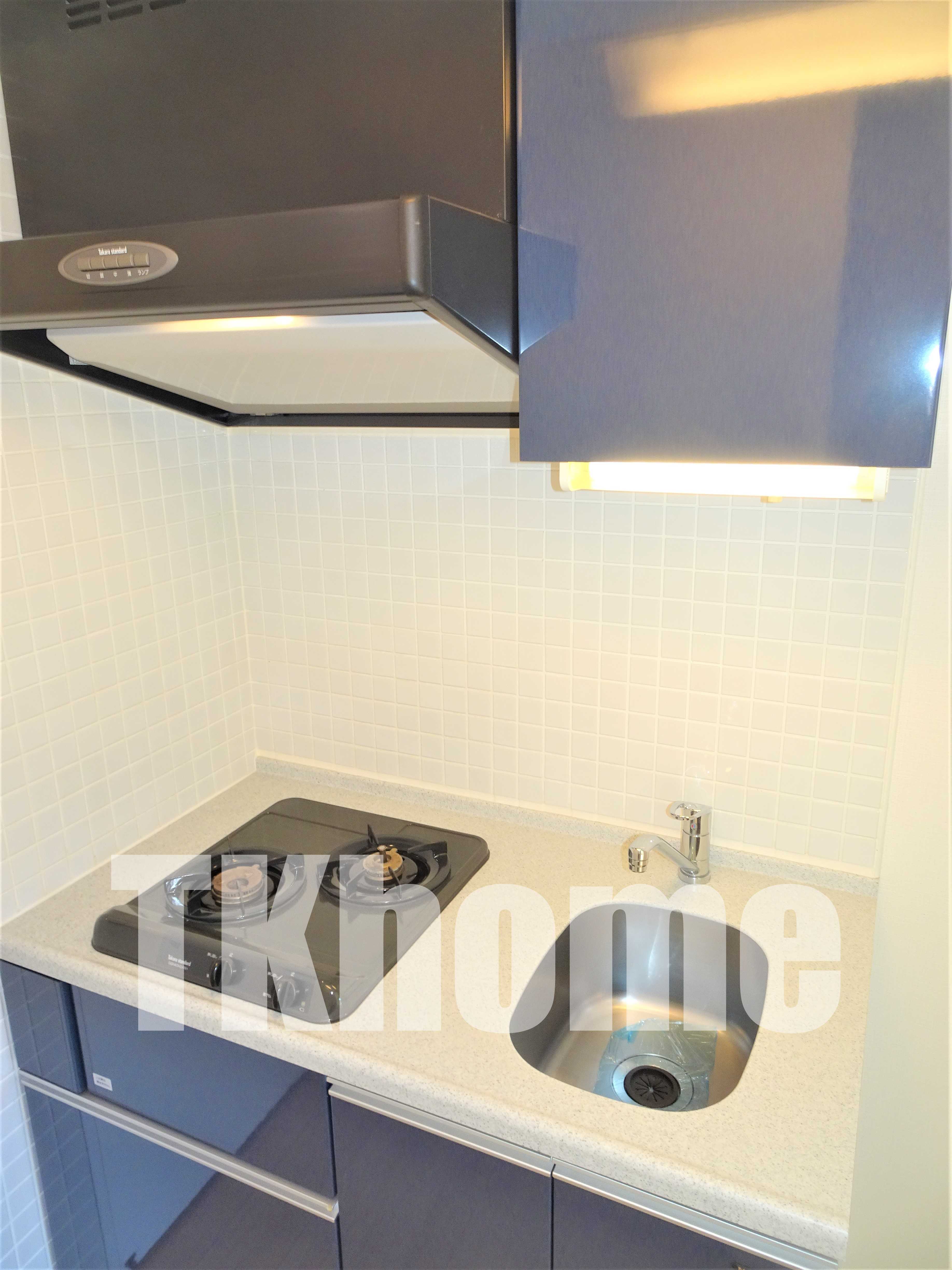 キッチン　2口ガスシステムキッチン