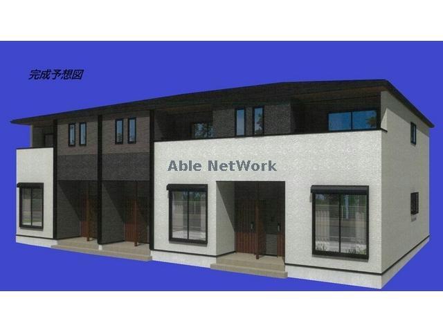 建物外観　建築中