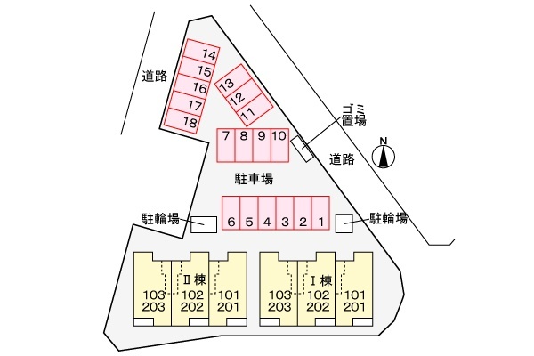 駐車場　配置図