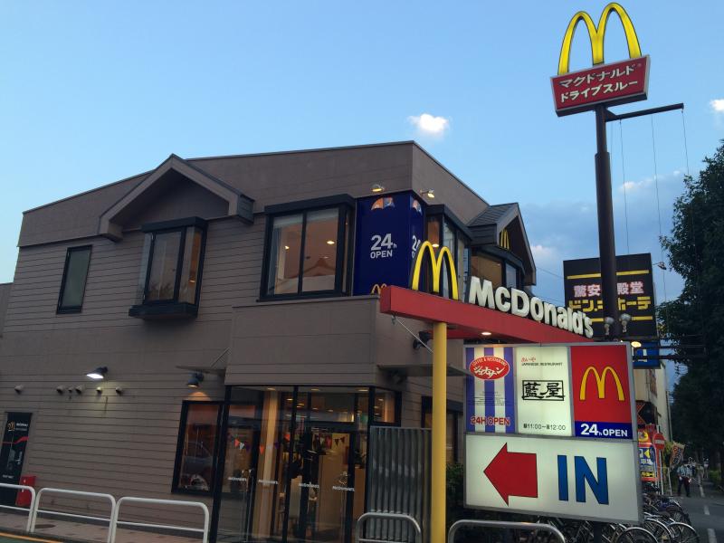 飲食店　マクドナルド 環八八幡山店（飲食店）まで265m