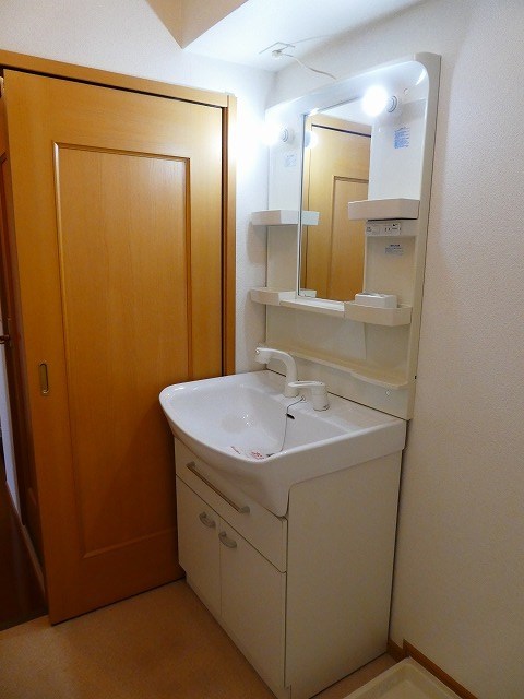 洗面設備　写真は204号室です（参考）