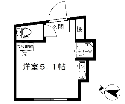 ＪＲ山手線 恵比寿駅 徒歩9分 2階建 築17年の間取り写真