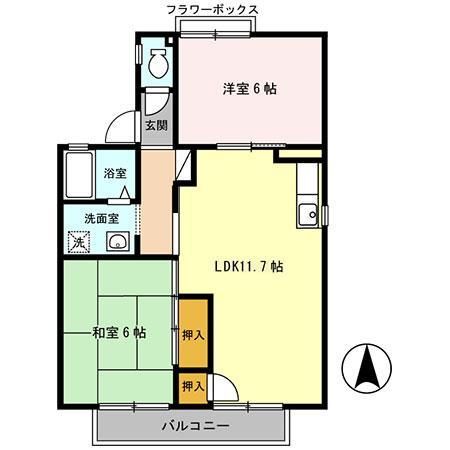 セジュール深井 Iの間取り写真
