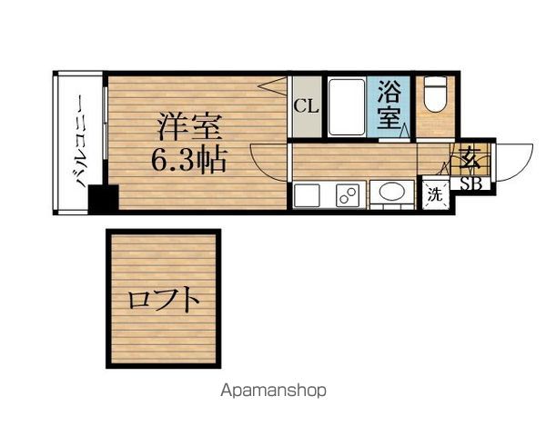 地下鉄御堂筋線 心斎橋駅 徒歩5分 14階建 築23年の間取り写真