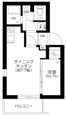 東京メトロ日比谷線 八丁堀駅 徒歩1分 5階建 築1年の間取り写真