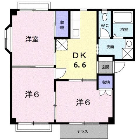 ドミール鳥井Cの間取り写真