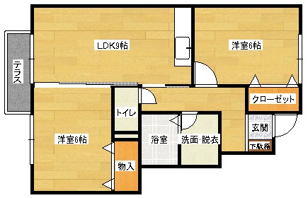 メルベーユの間取り写真