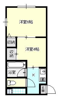 太陽マンション105棟の間取り