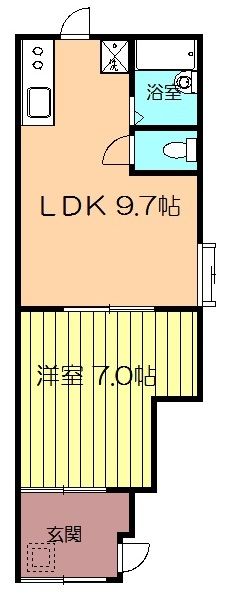 愛知県名古屋市天白区中平２（アパート）の賃貸物件の間取り