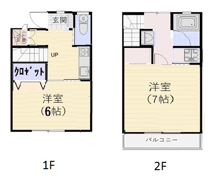 コーポ北飯渕Aの間取り