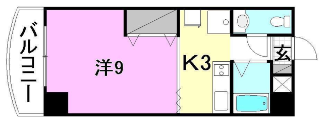 松山市和泉北のマンションの間取り