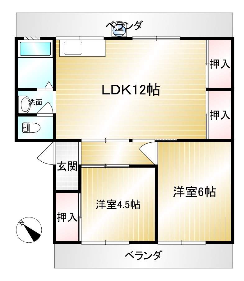 GreenGardenの間取り