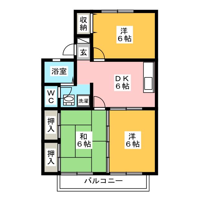 セジュールＳＡＴＯの間取り