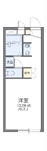 【レオパレスクワルト高木の間取り】