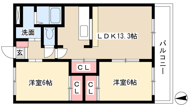 【リジェール段の間取り】