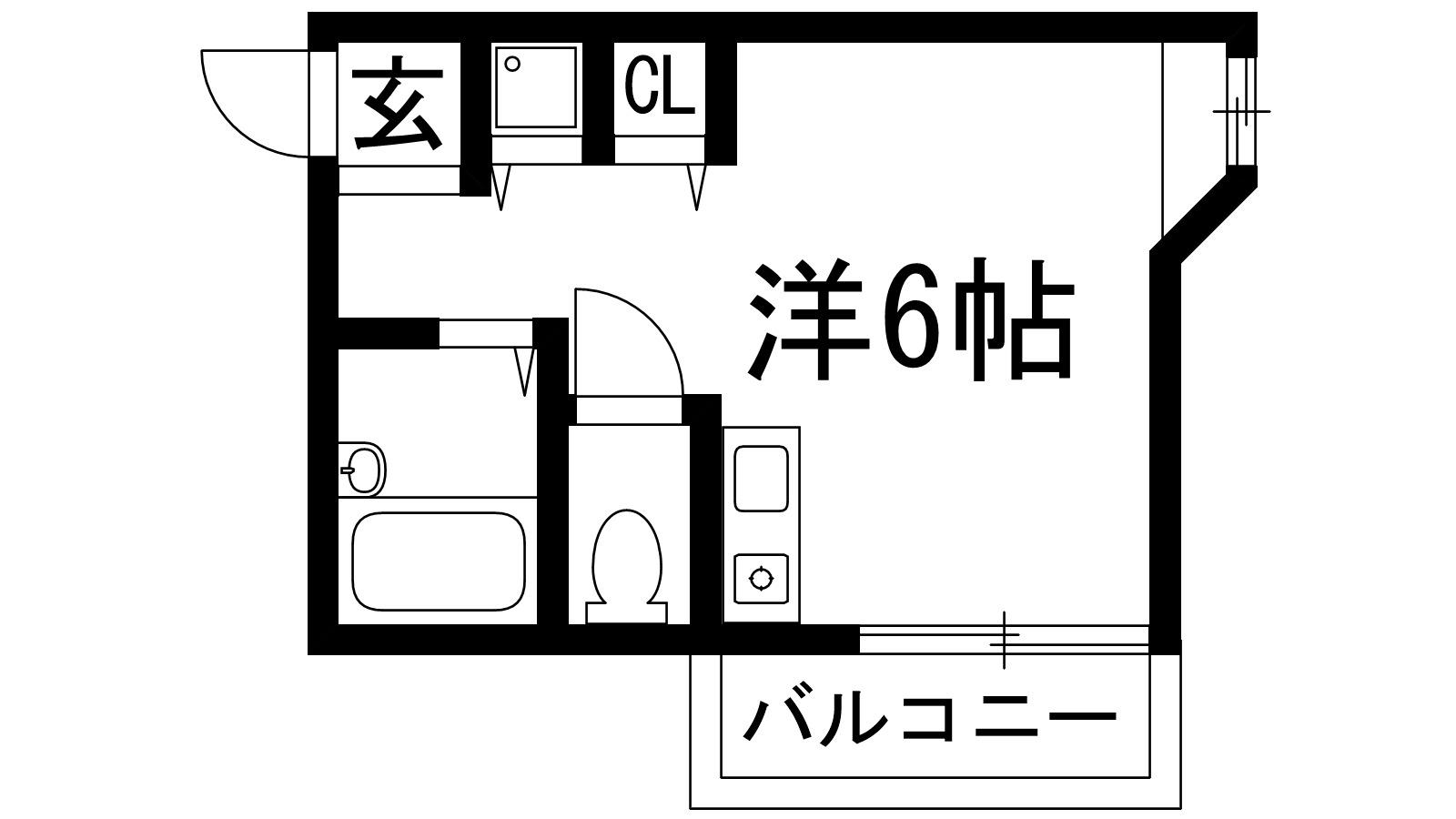 兵庫県西宮市松籟荘（マンション）の賃貸物件の間取り