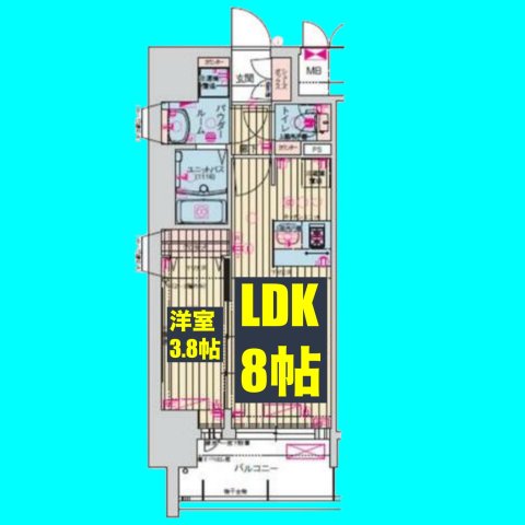 プレサンス名古屋駅ゲートの間取り