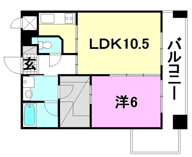 松山市和泉南のマンションの間取り