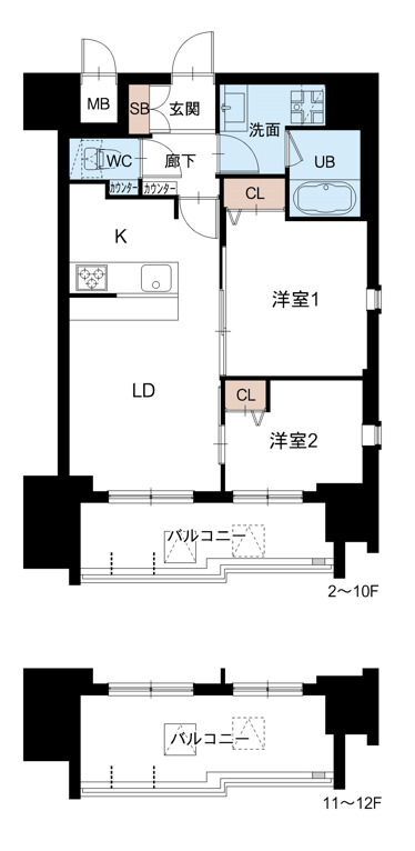 スプランディッド大山の間取り