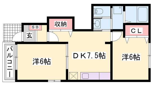 メゾン　ド　セゾンAの間取り