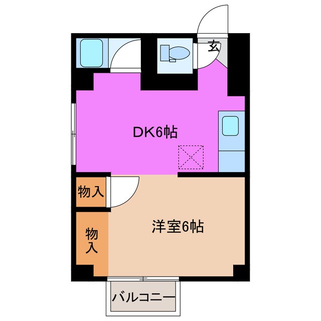 津市大門のマンションの間取り