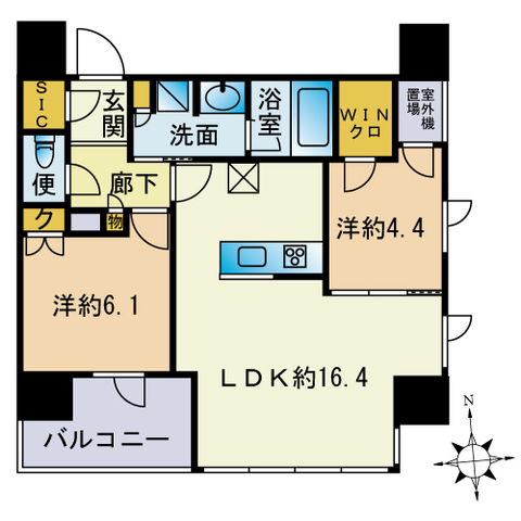 ザ・ライオンズ大濠公園の間取り