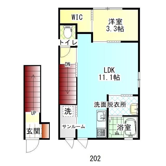 Irish　IIの間取り