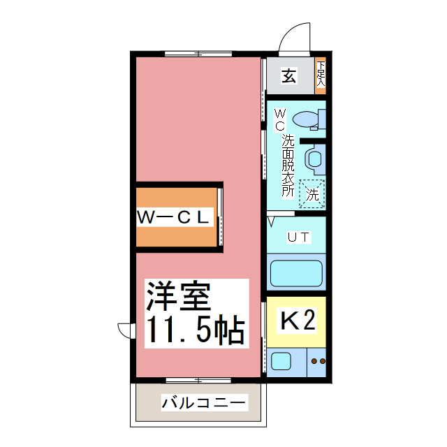 コーポ碧空IIIの間取り