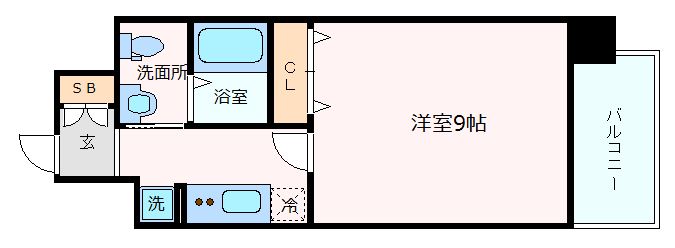 エステムコートみなと元町ザファーストの間取り