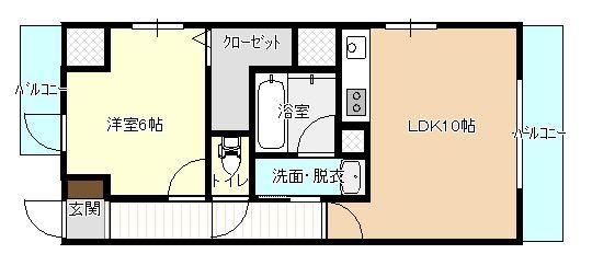 アミューズ千歳の間取り