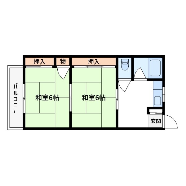 江戸川区新堀のアパートの間取り