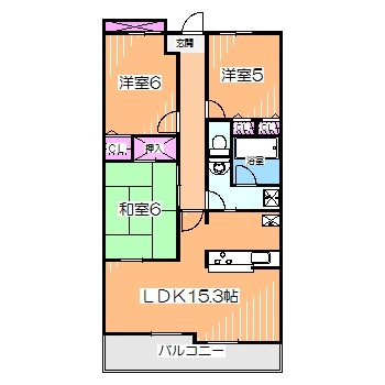 浅香山グリーンマンションの間取り