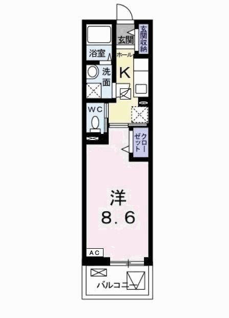 市原市姉崎東のマンションの間取り