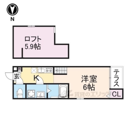 【プランドールＳ花園寺ノ前町の間取り】