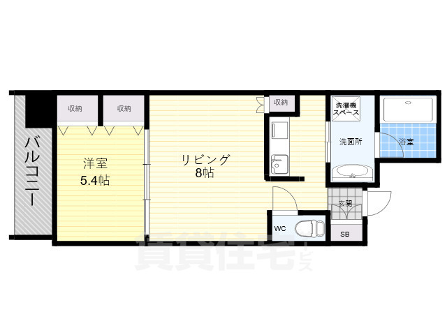 尼崎市東難波町のマンションの間取り