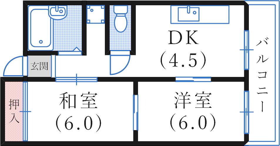 グランディア六甲STORIAの間取り