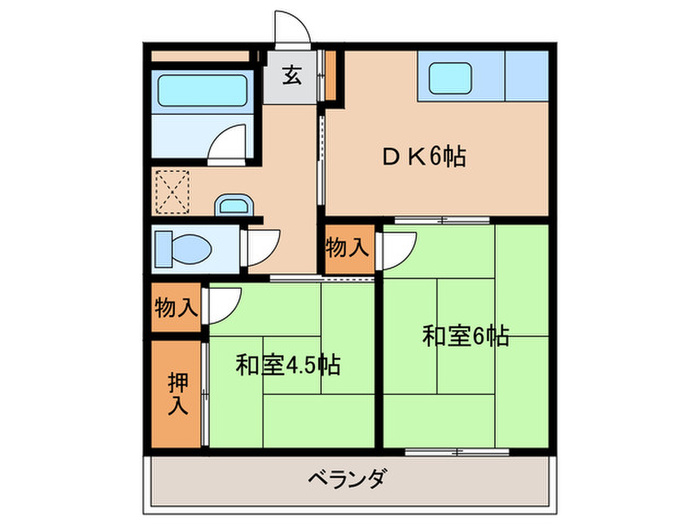 前原グリーンハイツの間取り写真