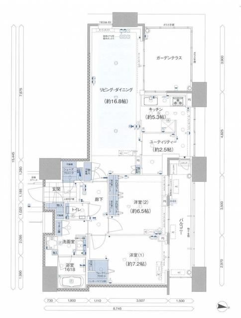 アイランドシティオーシャン＆フォレストタワーレジデンス　ＥＡＳＴの間取り