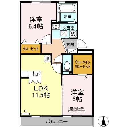 アルブル・ブランシュ・ブランシュの間取り